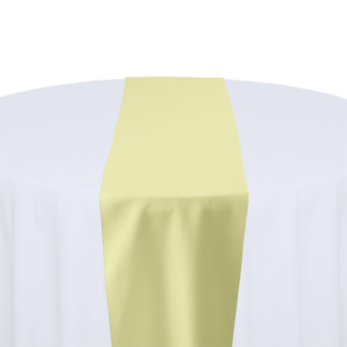 Maize Solid Polyester Table Runner Rental Maize Solid Polyester Table Runner Rental