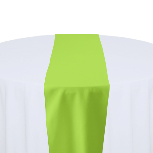 Lime Solid Polyester Table Runner Rental Lime Solid Polyester Table Runner Rental