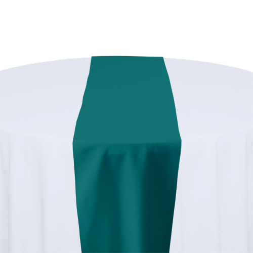 Teal Solid Polyester Table Runner Rental Teal Solid Polyester Table Runner Rental