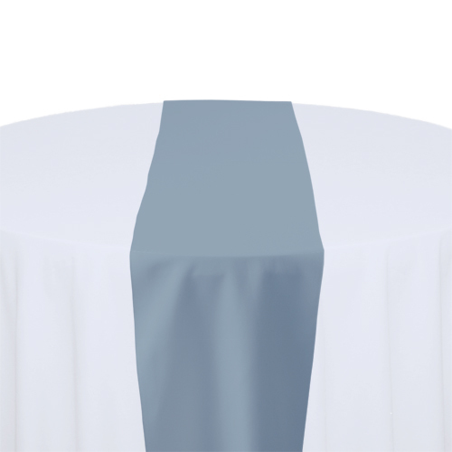 Slate Solid Polyester Table Runner Rental Slate Solid Polyester Table Runner Rental