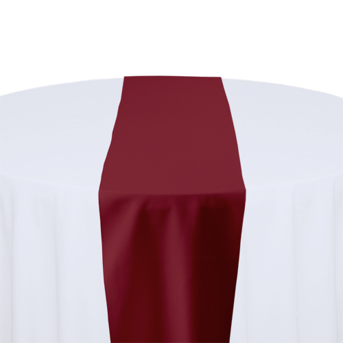 Ruby Solid Polyester Table Runner Rental Ruby Solid Polyester Table Runner Rental