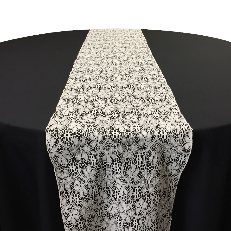 Ivory Doily Lace Table Runner Rental Ivory Doily Lace Table Runner Rental