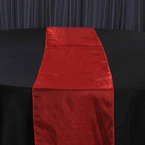 Red Organza Sheer Table Runner Rental Red Organza Sheer Table Runner Rental