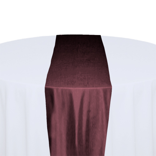 Wine Taffeta Table Runner Rental Wine Taffeta Table Runner Rental