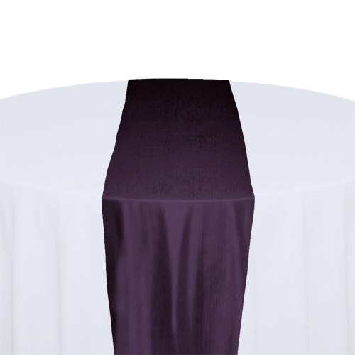 Eggplant Taffeta Table Runner Rental Eggplant Taffeta Table Runner Rental