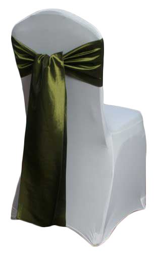 Fern Taffeta Chair Sashes Fern Taffeta Sash Rental
