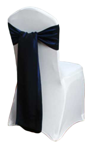 Blue Velvet Taffeta Chair Sashes