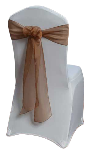 Cinnamon Organza Sheer Sash Rental Cinnamon Organza Sheer Sash Rental