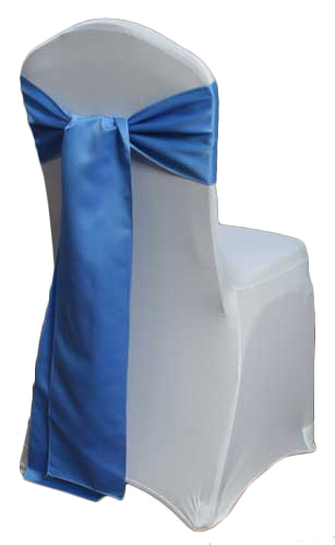 Cornflower Blue Matte Satin Chair Sashes Cornflower Blue Matte Satin Chair Sashes