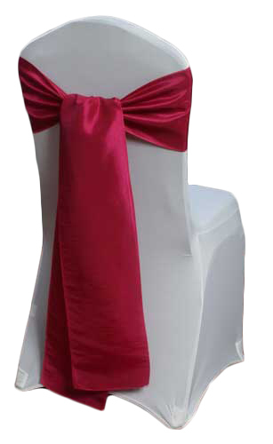 Fuchsia Taffeta Chair Sashes Fuchsia Taffeta Sash Rental