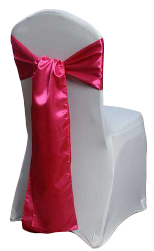 Hot Pink Satin Chair Sashes Hot Pink Polyester Satin Chair Sash Rental