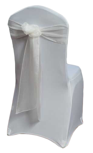 Ivory Organza Sheer Chair Sashes Ivory Organza Sheer Sash Rental