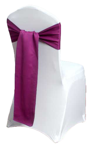 Persian Plum Matte Satin Chair Sashes Persian Plum Matte Satin Chair Sashes