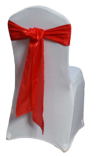 Red Organza Satin Chair Sashes