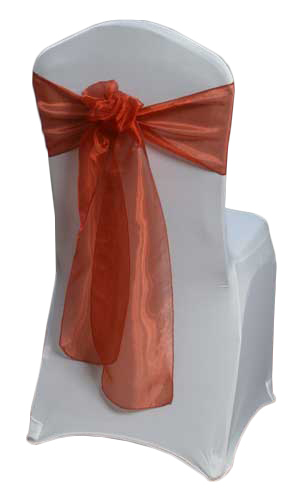 Rust Mirror Chair Sashes Rust Mirror Sash Rental