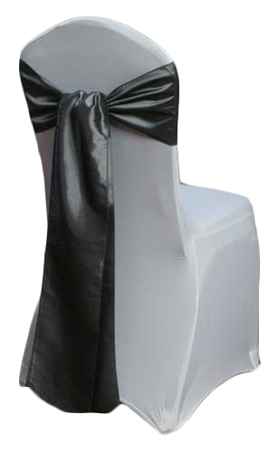 Silver Platinum Taffeta Sash Rental Silver Platinum Taffeta Sash Rental