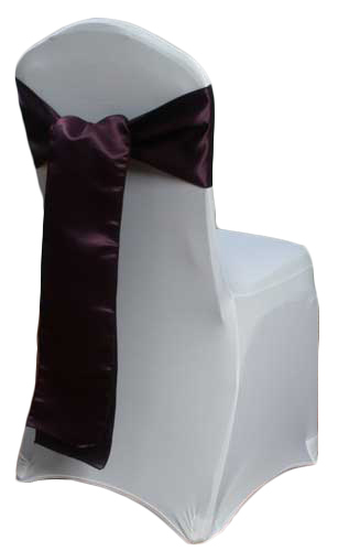 Aubergine Satin Sash Rental Aubergine Polyester Satin Sash Rental