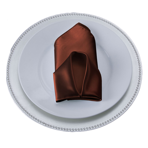 Copper Napkins Copper Polyester Satin Napkin Rentals
