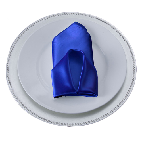 Royal Blue Napkins Royal Polyester Satin Napkin Rental