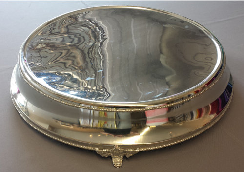 Silver Plated Wedding Cake Stand - 18" Silver Plated Wedding Cake Stand - 18"