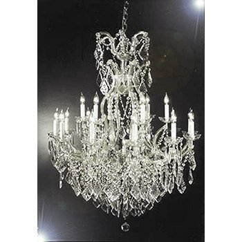16 Light Silver Crystal Chandelier 16 Light Silver Crystal Chandelier
