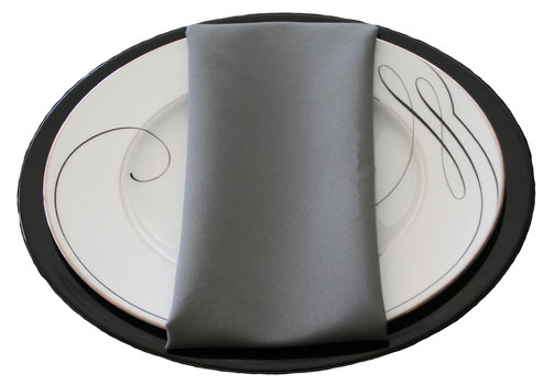 Charcoal Napkins Charcoal Polyester Napkin Rentals