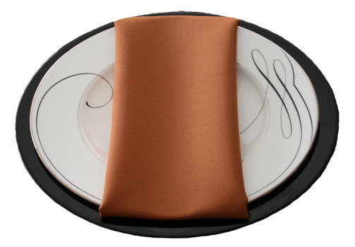 Copper Napkins Copper Polyester Napkin Rentals