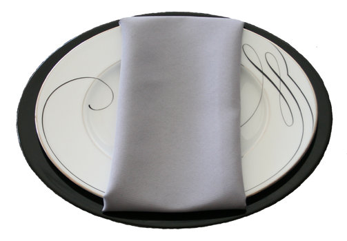 Grey Napkins Grey Polyester Napkin Rental
