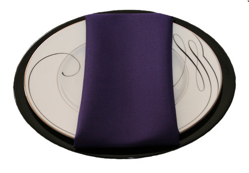 Purple Napkins Purple Polyester Napkin Rental