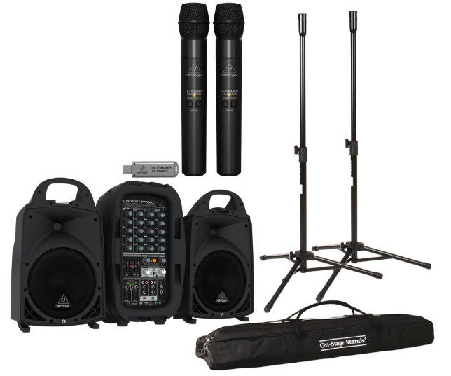 Portable PA System Rental - With Wireless Microphone Portable PA System - With Wireless Microphone