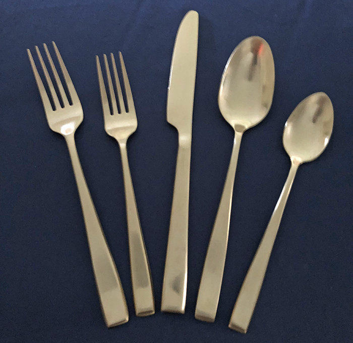 Flatware - Salad Fork - Matte Gold 00008