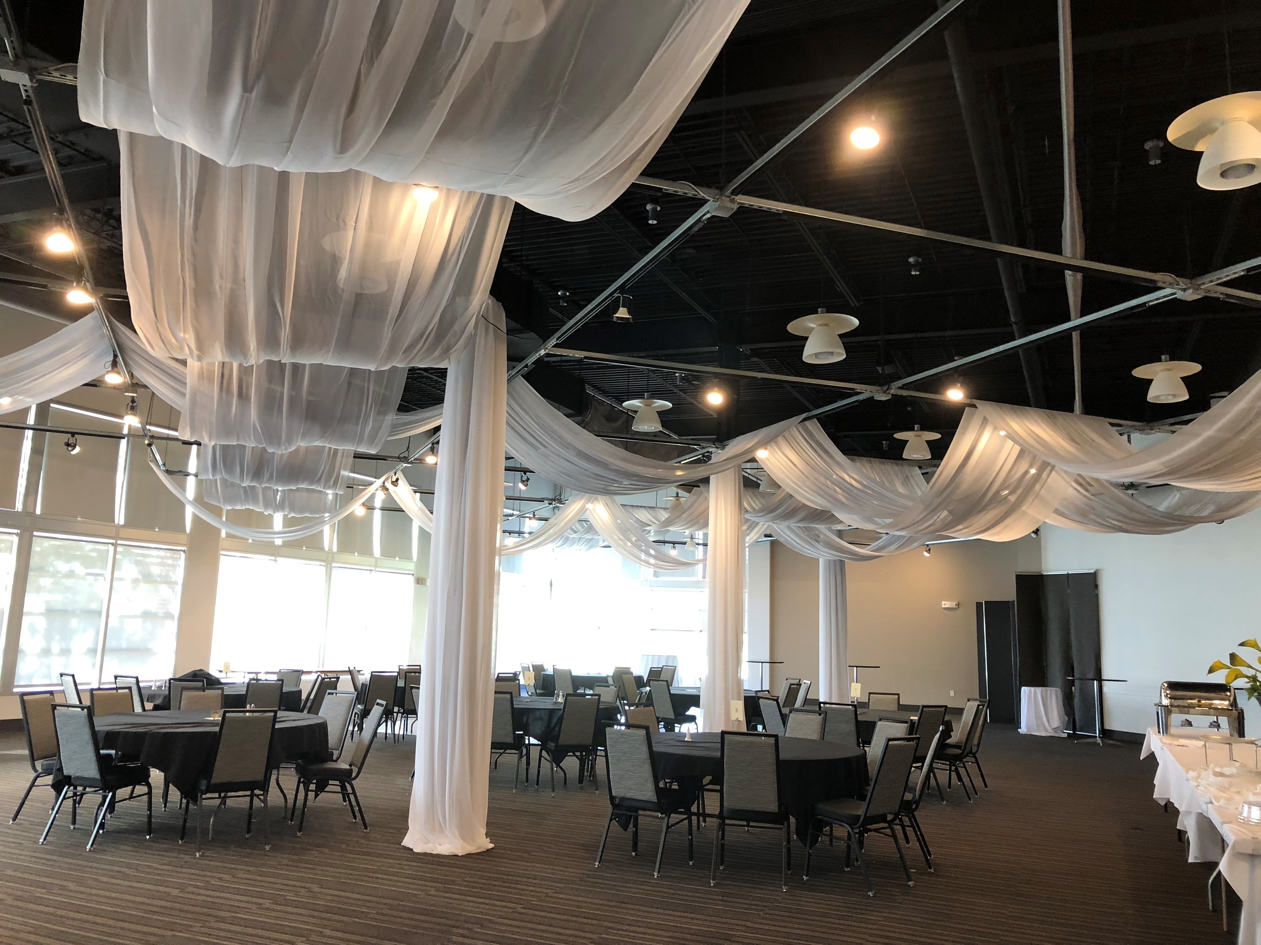 Linear Ceiling Draping Linear Ceiling Draping
