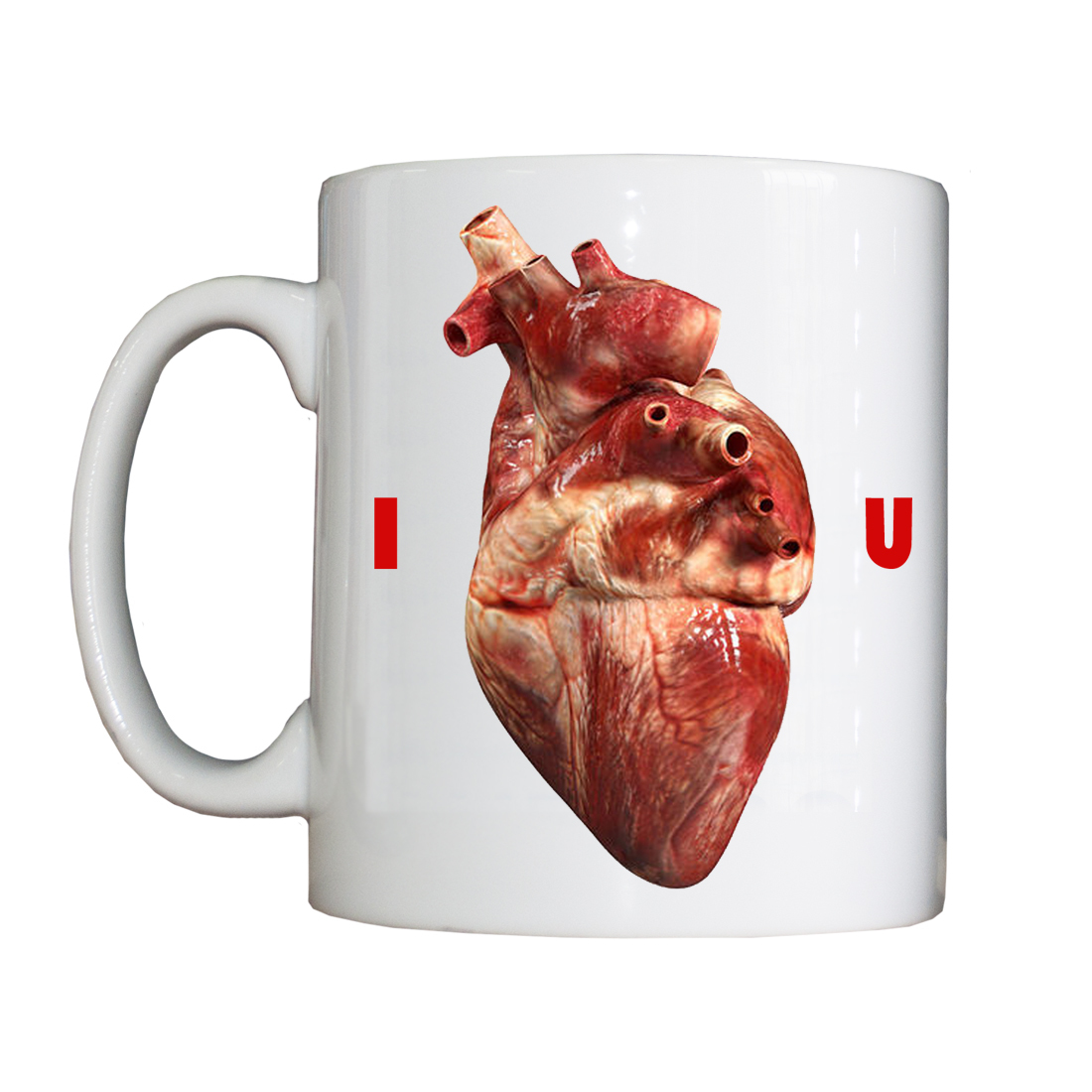 Personalised 'I 'Heart' U' Valentine's Drinking Vessel ValentineVessel