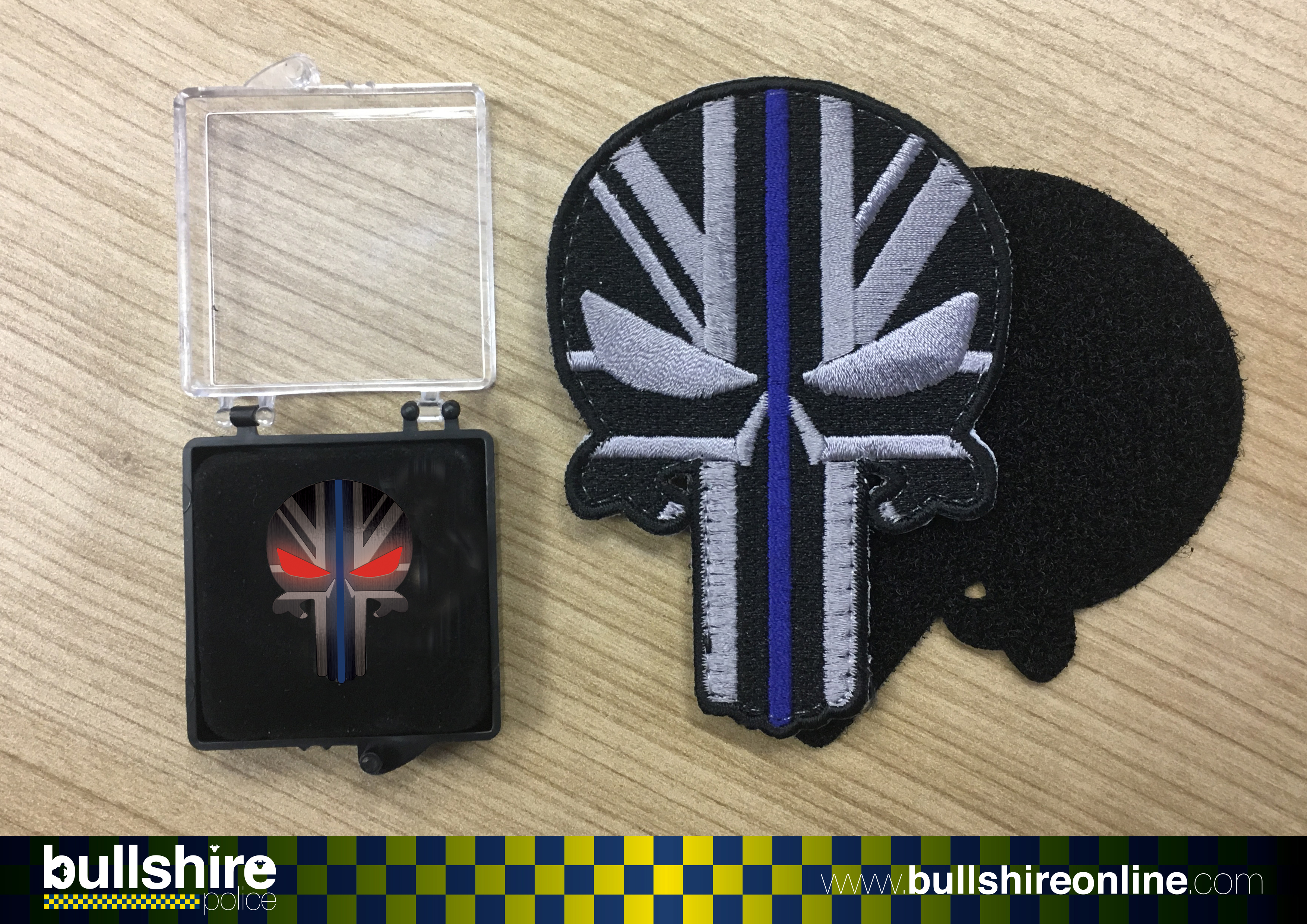 'STEALTH Punisher Bull' Pin Badge and Patch Combo PRE-ORDER