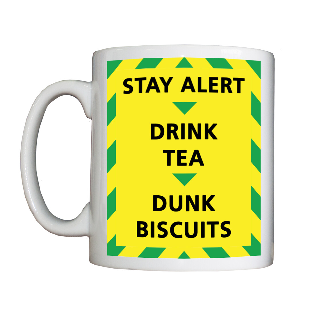 Personalised 'Stay Alert Drink Tea Dunk Biscuits' Drinking Vessel Personalised 'Stay Alert Drink Tea Dunk Biscuits' Drinking Vessel