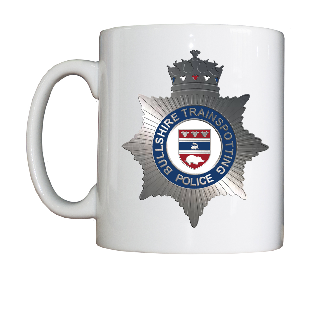 Personalised 'Bullshire Trainspotting Police' Drinking Vessel (Mug) BSTPMug