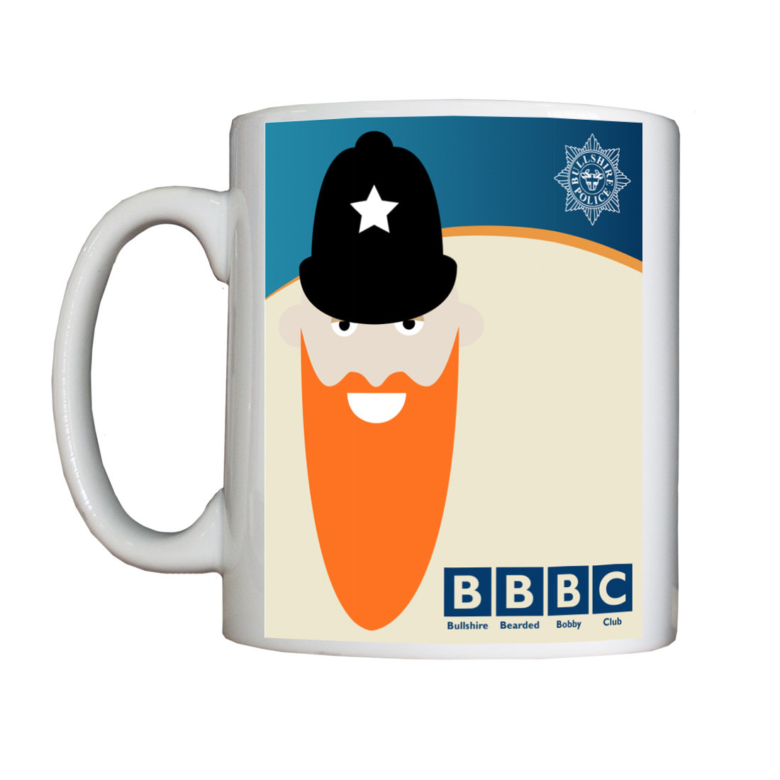 Personalised 'Bullshire Bearded Bobby Club' Mug BBBCMUG