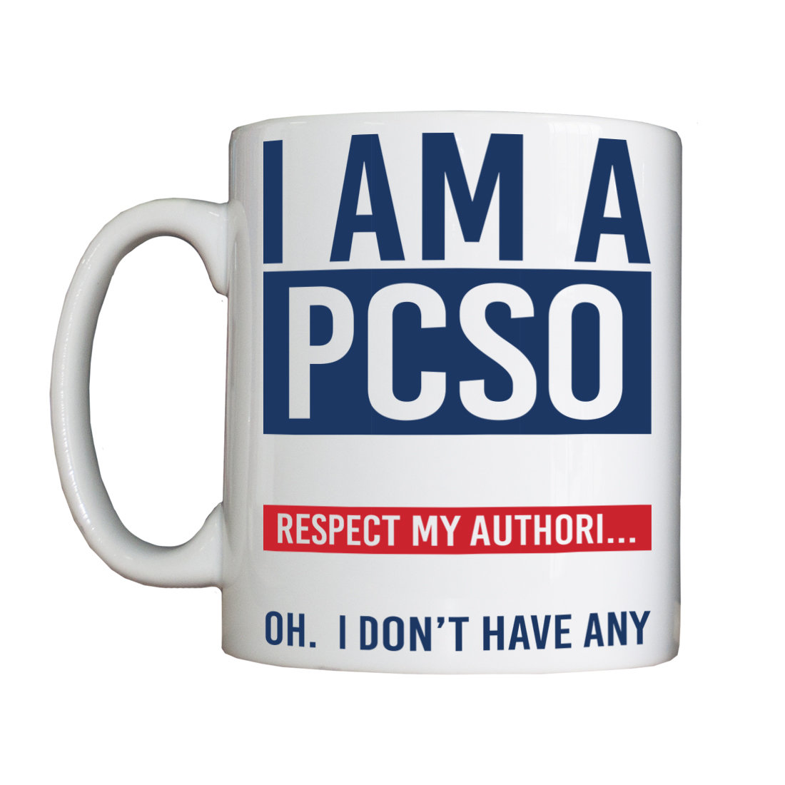Personalised 'I am a PCSO' Drinking Vessel (Mug) PCSOMUG