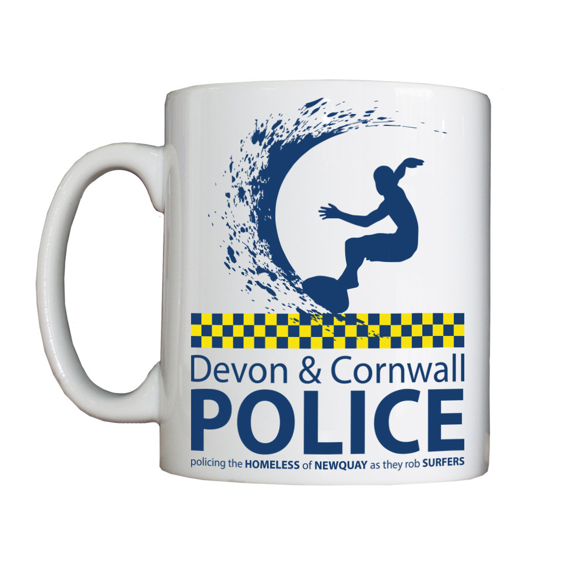 Personalised 'Devon and Cornwall' Mug SurferMug
