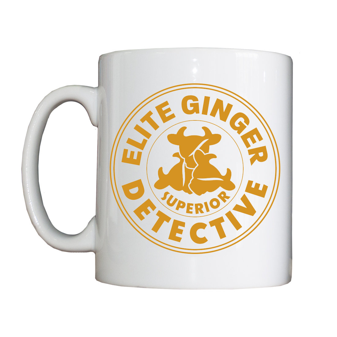 Personalised 'Elite Ginger Detective' Mug EliteGingerDetectiveMug