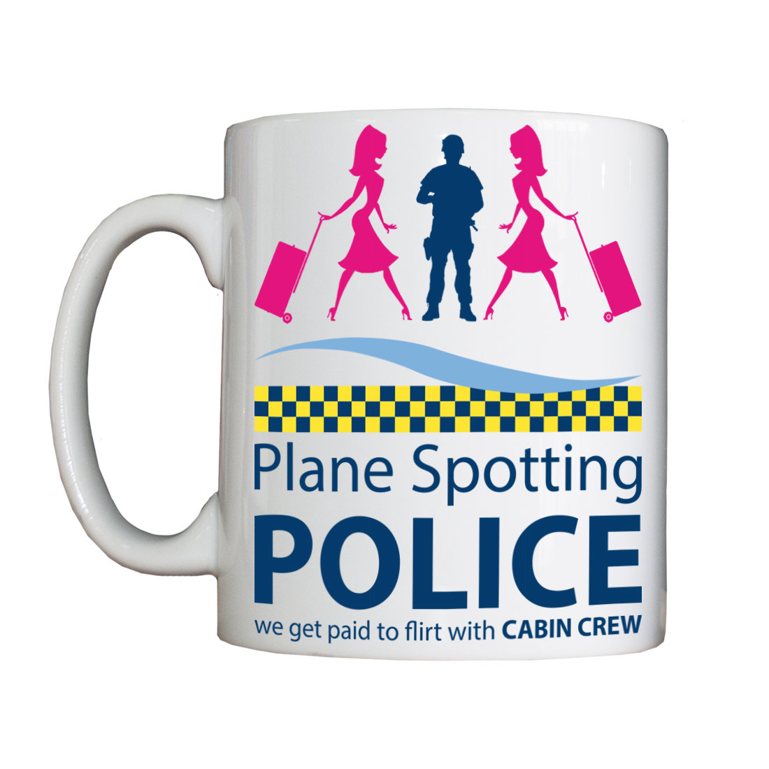 Personalised "Plane Spotting Police" Drinking Vessel PlaneSpottingVesselForce