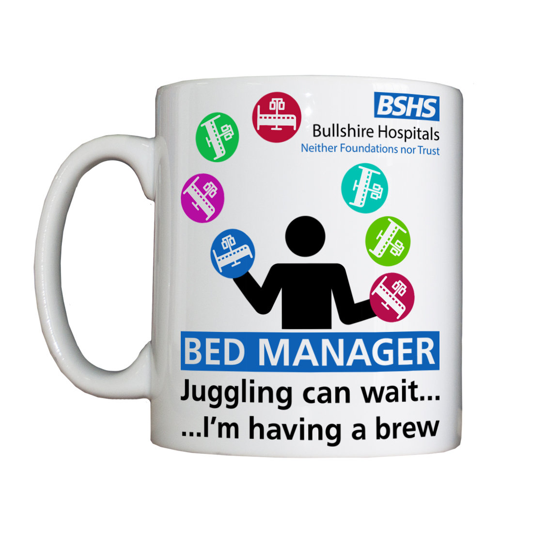 Personalised 'Bed Manager' Drinking Vessel BSHSBedManagerVessel
