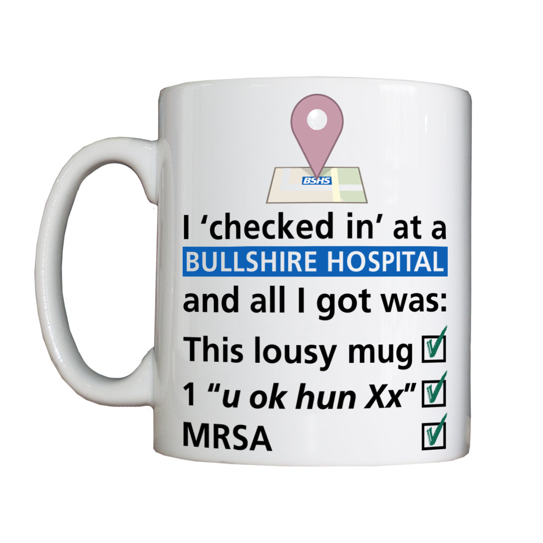 Personalised 'Hospital Check In' Drinking Vessel CheckInVessel