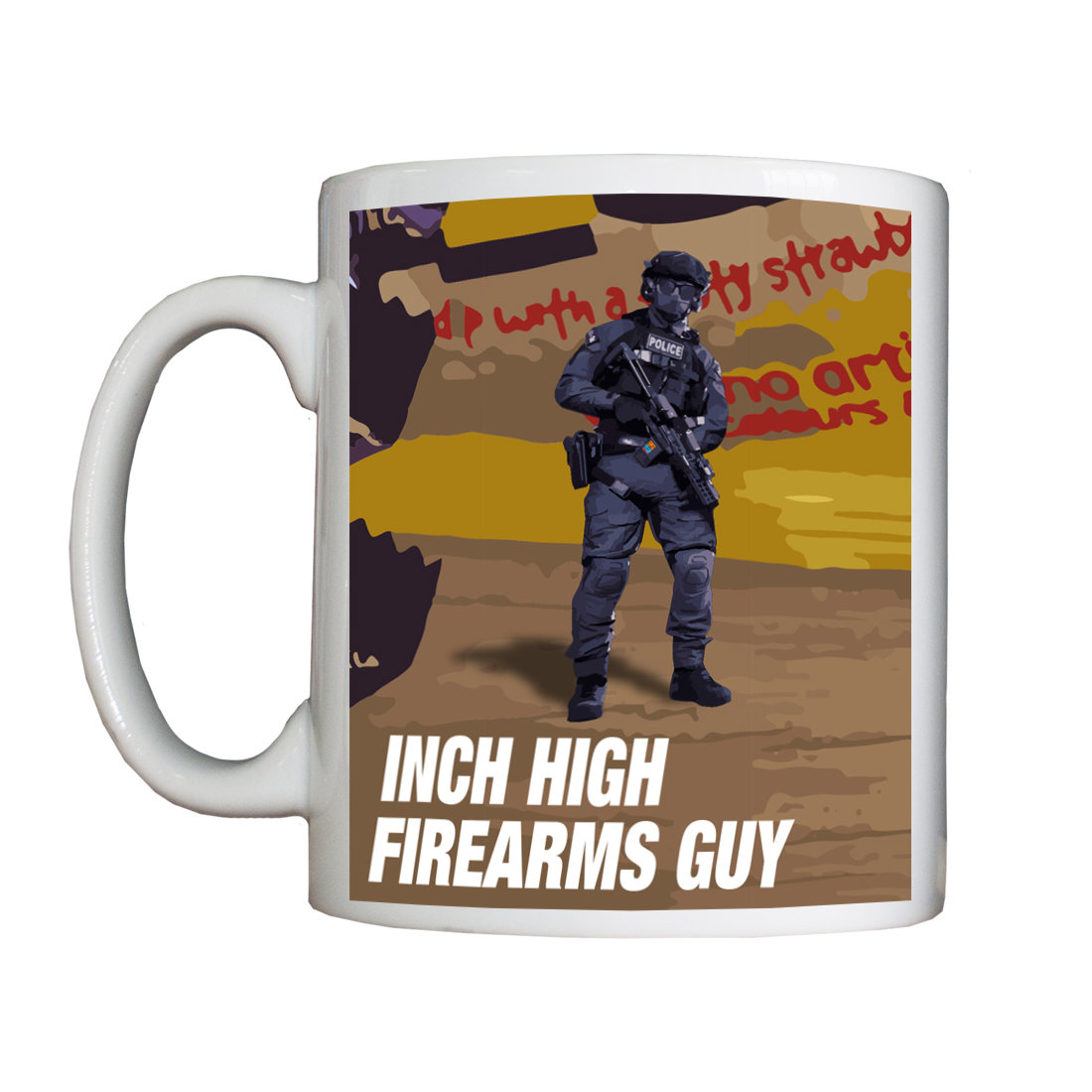 Personalised 'Inch High Firearms Guy' Drinking Vessel InchHighFirearmsGuyVessel