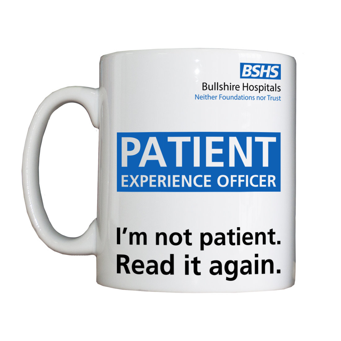 Personalised 'Patient Experience Officer' Drinking Vessel BSHSPEOVessel