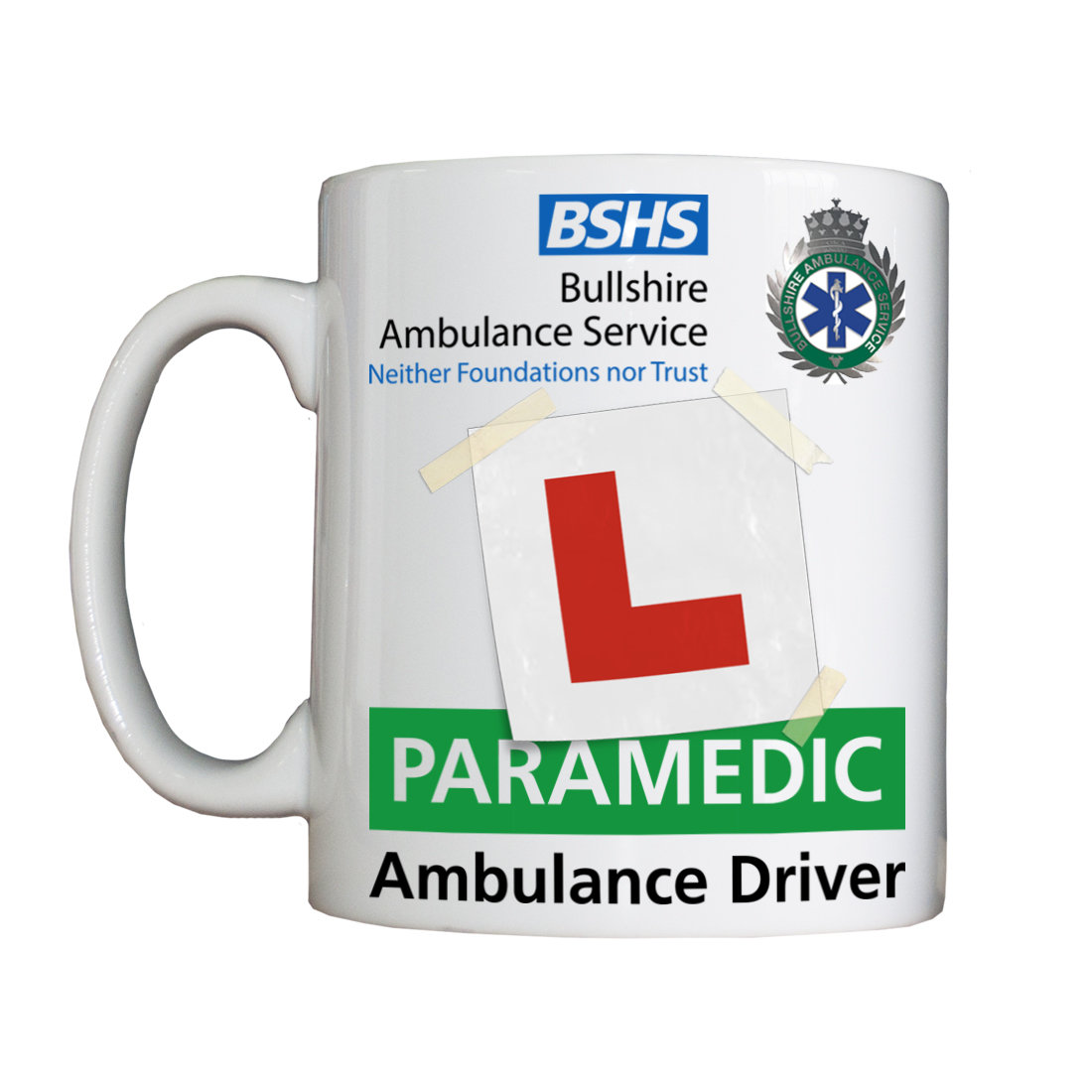 Personalised 'Learner Paramedic' Drinking Vessel LearnerParamedicVessel