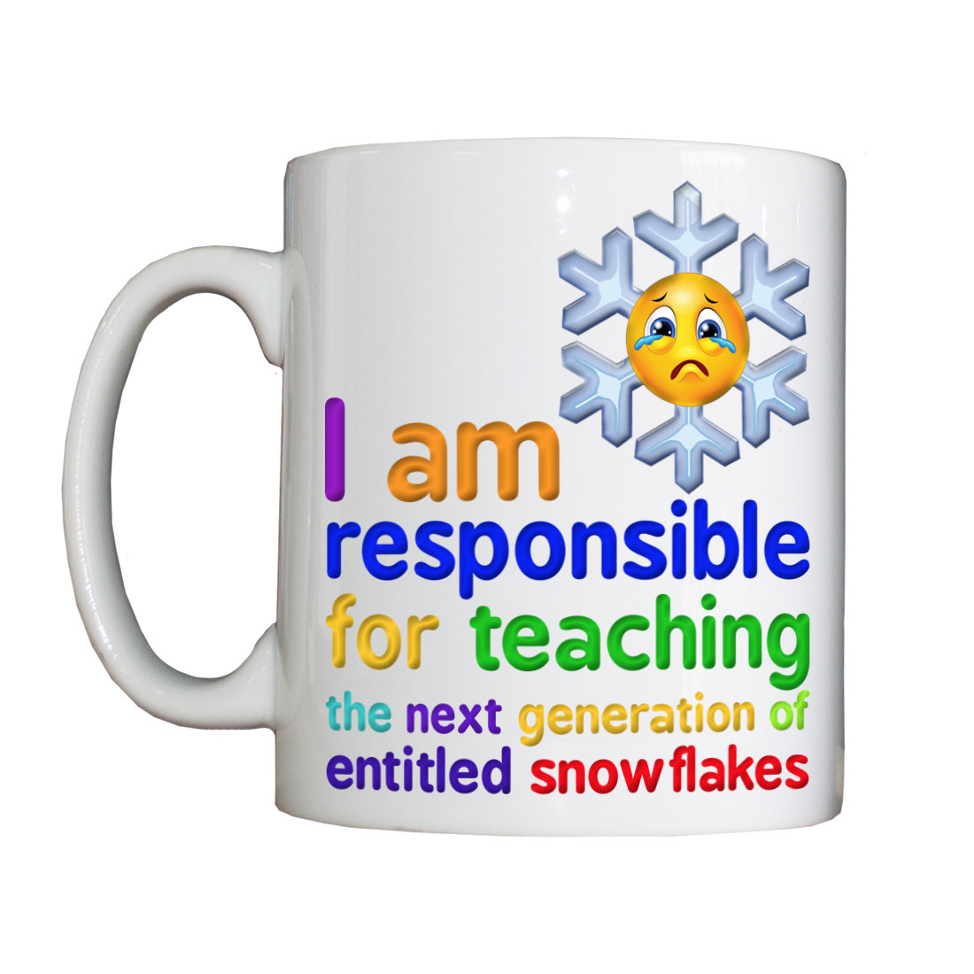 Personalised 'Snowflake Teacher' Drinking Vessel SnowflakeTeacherVessel