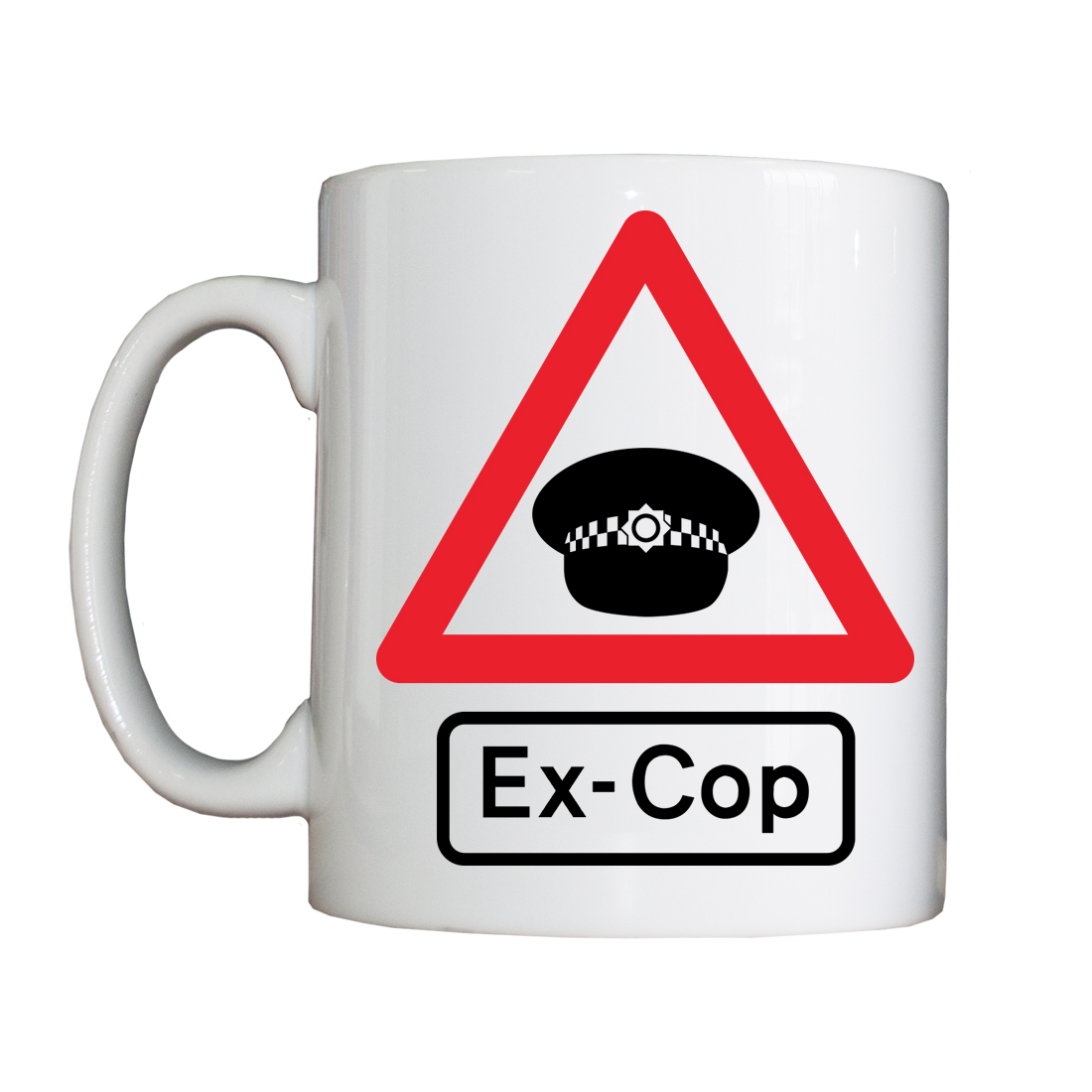 Personalised 'WARNING: Ex-Cop' Drinking Vessel