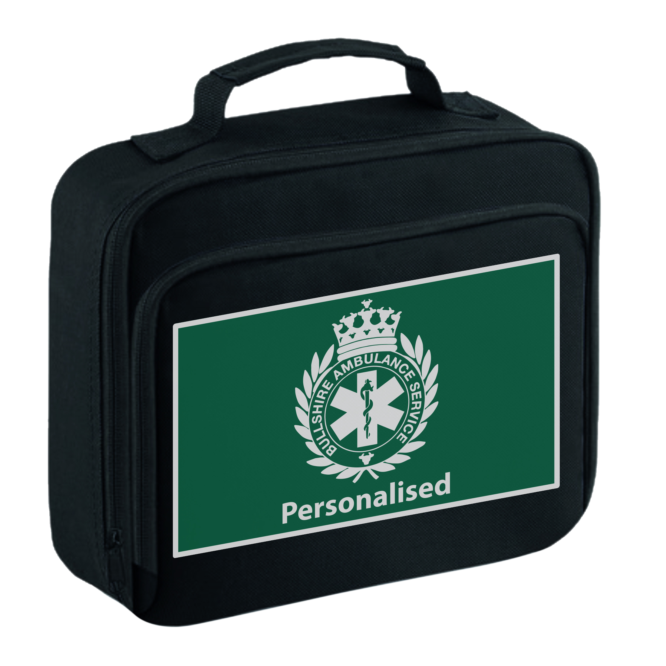 Personalised 'Bullshire Ambulance Service' Lunch Bag BASLunchBox