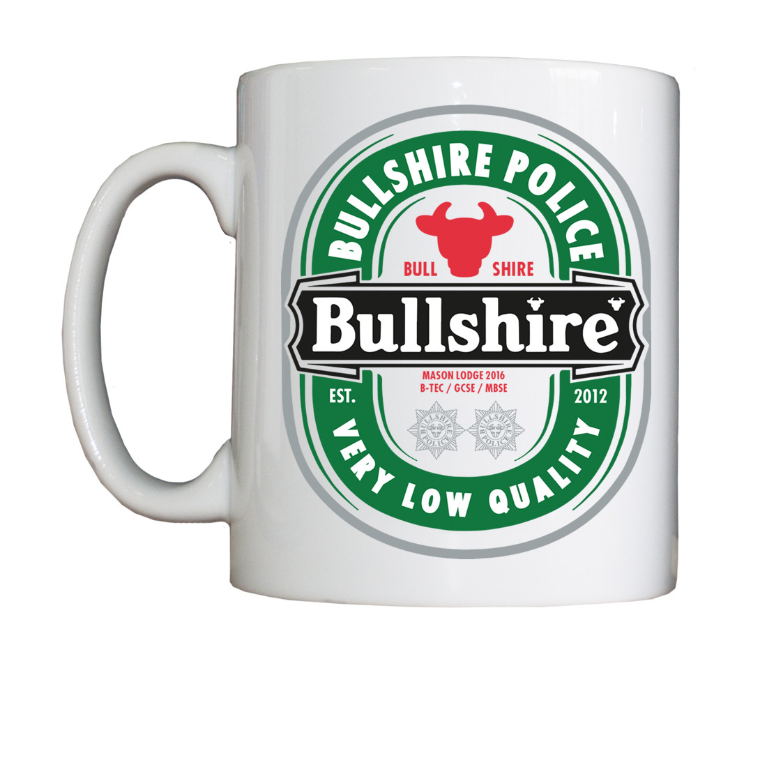 Personalised 'Bullshireken' Drinking Vessel (Mug) Personalised 'Bullshireken' Drinking Vessel (Mug)